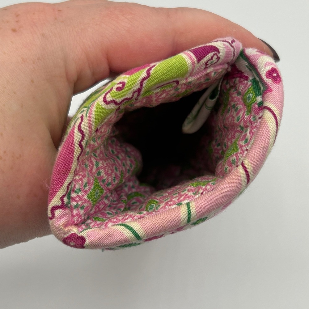 BUNDLE Vera Bradley Zip Around Wallet and Matching‎ Eyeglass Holder Pink Paisley - Picture 13 of 16